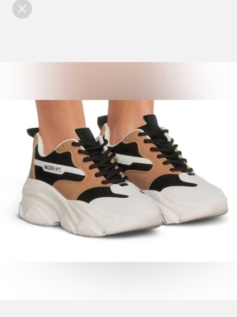 NWT Madden NYC women's Dad Lace-up sneakers.